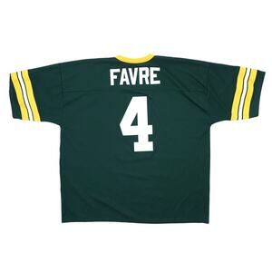 Vintage 90s LOGO 7 Green Bay Packers Brett Favre Football Jersey XXL